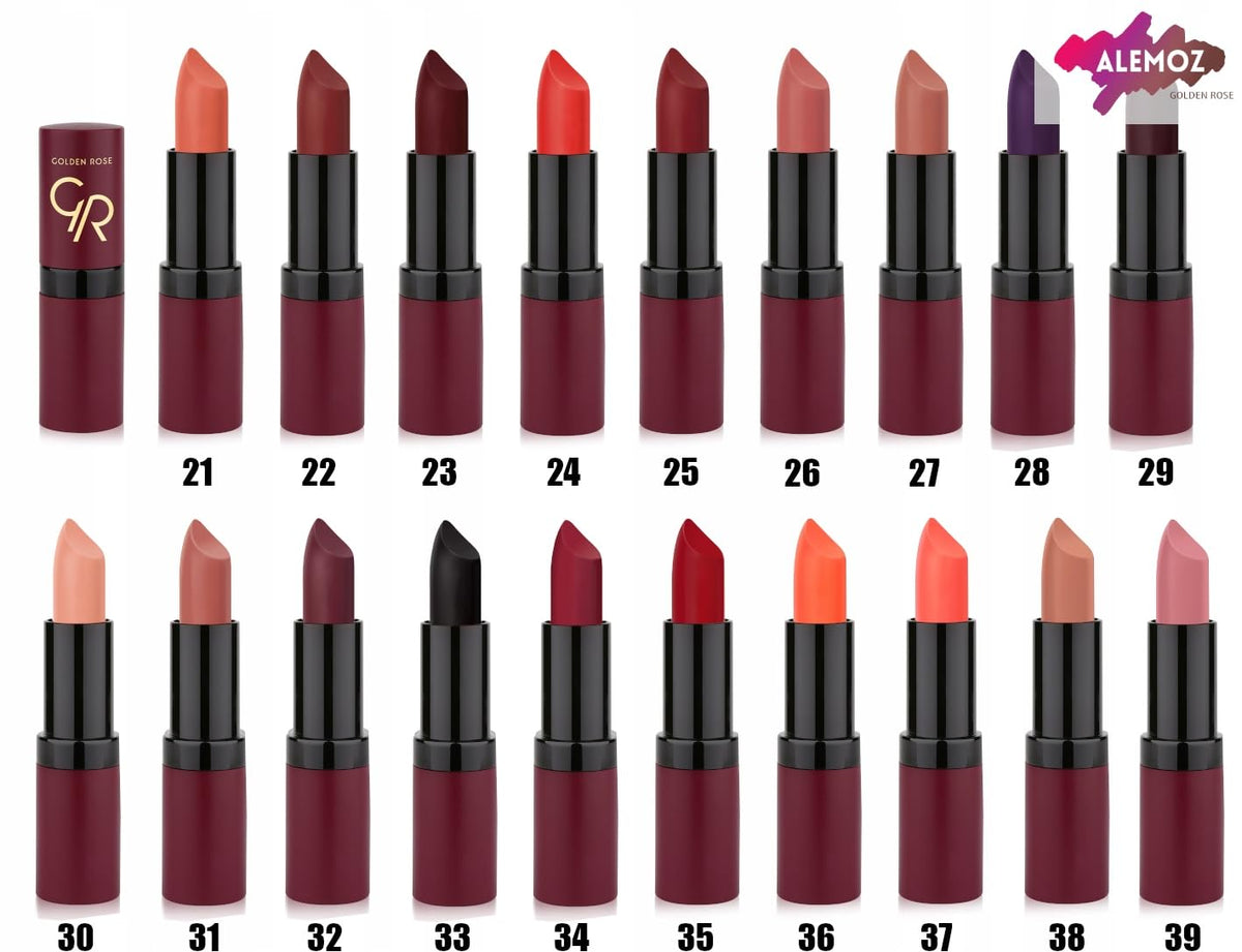 Golden Rose Velvet Matte Lipstick No:20 - Soft & Long-Lasting | Premium